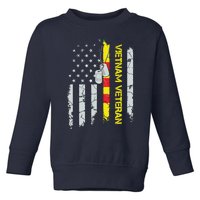 Army Vietnam Veteran Usa Flag Veteran Vietnam Army Toddler Sweatshirt