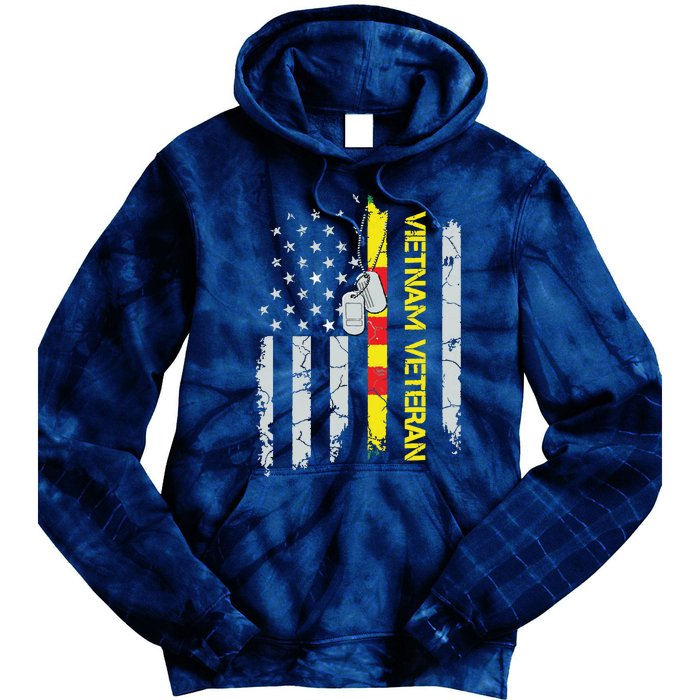 Army Vietnam Veteran Usa Flag Veteran Vietnam Army Tie Dye Hoodie