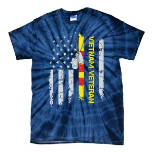 Army Vietnam Veteran Usa Flag Veteran Vietnam Army Tie-Dye T-Shirt