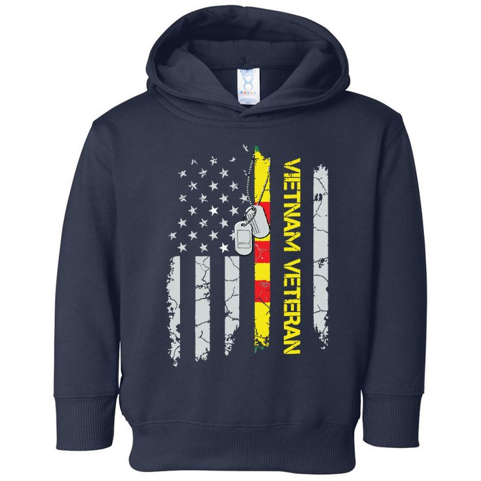 Army Vietnam Veteran Usa Flag Veteran Vietnam Army Toddler Hoodie