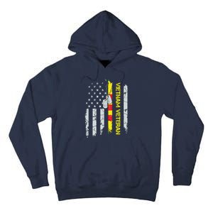 Army Vietnam Veteran Usa Flag Veteran Vietnam Army Tall Hoodie