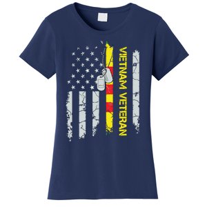 Army Vietnam Veteran Usa Flag Veteran Vietnam Army Women's T-Shirt