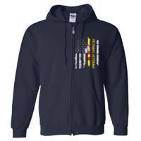 Army Vietnam Veteran Usa Flag Veteran Vietnam Army Full Zip Hoodie