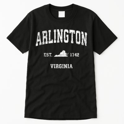 Arlington Virginia Va Vintage Sports Tall T-Shirt