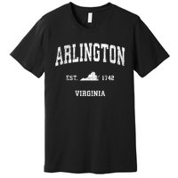 Arlington Virginia Va Vintage Sports Premium T-Shirt