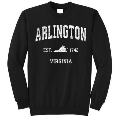 Arlington Virginia Va Vintage Sports Tall Sweatshirt