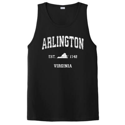 Arlington Virginia Va Vintage Sports PosiCharge Competitor Tank