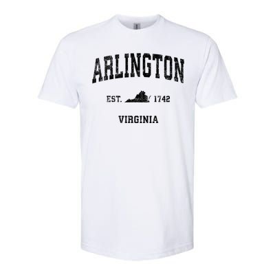 Arlington Virginia Va Vintage Sports Softstyle CVC T-Shirt