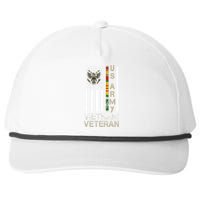 Army Vietnam Veteran Usa Flag Gift Veteran Grandpa Snapback Five-Panel Rope Hat