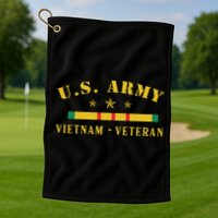 Army Vietnam Veteran Golf Towel