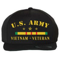 Army Vietnam Veteran Wool Snapback Cap