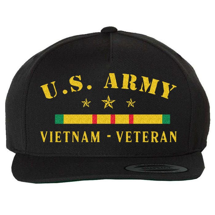 Army Vietnam Veteran Wool Snapback Cap