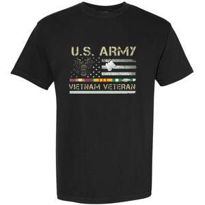 Army Vietnam Veteran USA Flag Veteran Vietnam Army Garment-Dyed Heavyweight T-Shirt