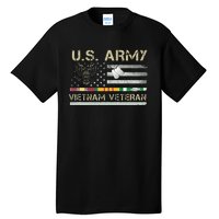 Army Vietnam Veteran USA Flag Veteran Vietnam Army Tall T-Shirt