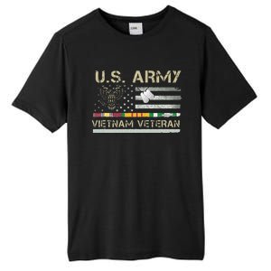 Army Vietnam Veteran USA Flag Veteran Vietnam Army Tall Fusion ChromaSoft Performance T-Shirt