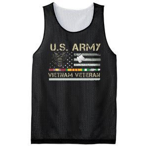 Army Vietnam Veteran USA Flag Veteran Vietnam Army Mesh Reversible Basketball Jersey Tank