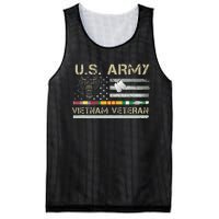 Army Vietnam Veteran USA Flag Veteran Vietnam Army Mesh Reversible Basketball Jersey Tank