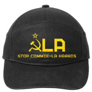 America Vote Weird Stop Commiela Harris Say No To Kammunism 7-Panel Snapback Hat