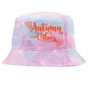 Autumn Vibes With Spooky Design Graphics Cute Gift Tie-Dyed Bucket Hat