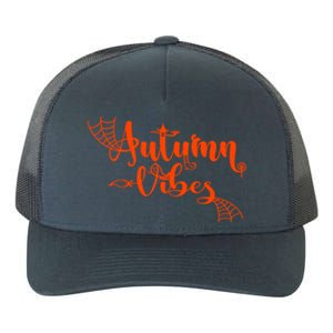 Autumn Vibes With Spooky Design Graphics Cute Gift Yupoong Adult 5-Panel Trucker Hat