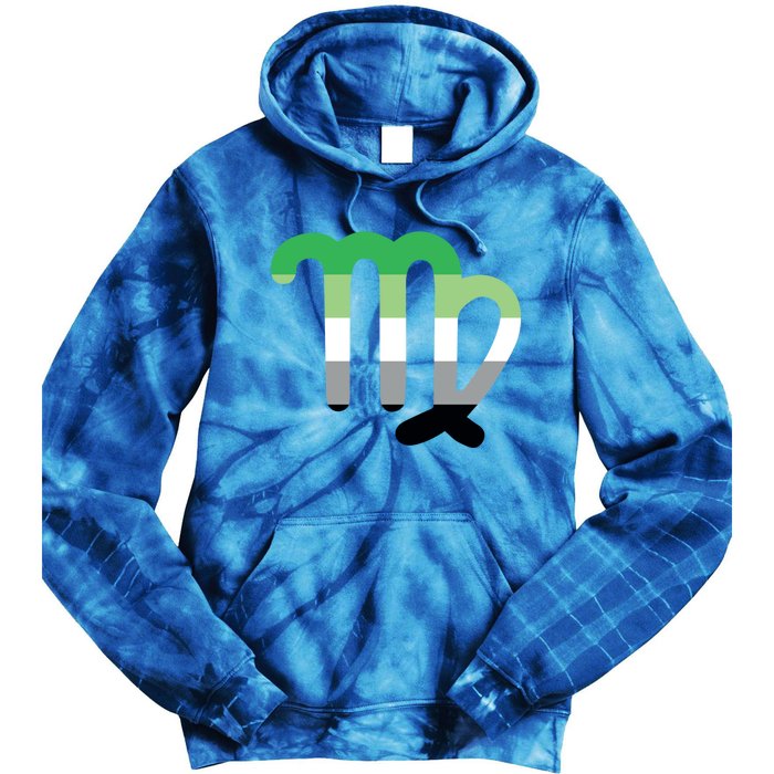 Arotic Virgo Zodiac Sign Arotic Pride Flag Great Gift Tie Dye Hoodie