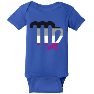 Asexual Virgo Zodiac Sign Asexual Pride Flag Gift Baby Bodysuit