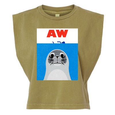 Aw Seal Garment-Dyed Women's Muscle Tee