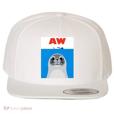 Aw Seal Wool Snapback Cap