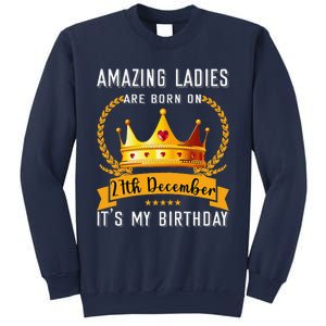 Amazing Women Are Born On 27th December Xmas Birthday Nonnie Sweatshirt