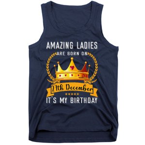 Amazing Women Are Born On 27th December Xmas Birthday Nonnie Tank Top