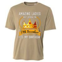 Amazing Women Are Born On 27th December Xmas Birthday Nonnie Cooling Performance Crew T-Shirt