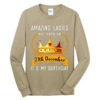 Amazing Women Are Born On 27th December Xmas Birthday Nonnie Tall Long Sleeve T-Shirt