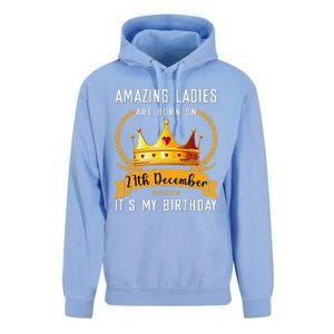 Amazing Women Are Born On 27th December Xmas Birthday Nonnie Unisex Surf Hoodie