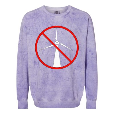 Anti Windmills Anti Wind Turbines Colorblast Crewneck Sweatshirt