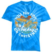 Aviator Whisky Aviation Airplane Aircraft Pilot Christmas Gift Kids Tie-Dye T-Shirt