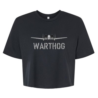 A10 Warthog Attack Jet A10 Thunderbolt Bella+Canvas Jersey Crop Tee