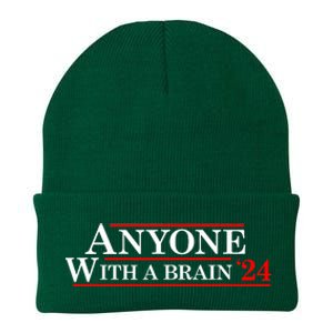 Anyone With A Brain 2024 Funny Presidential Election Knit Cap Winter Beanie