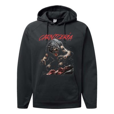 Angry Werewolf Performance Fleece Hoodie