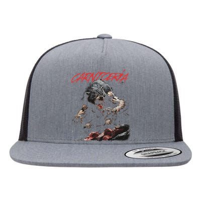 Angry Werewolf Flat Bill Trucker Hat