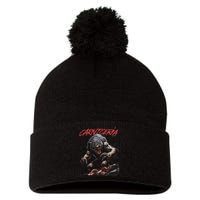 Angry Werewolf Pom Pom 12in Knit Beanie