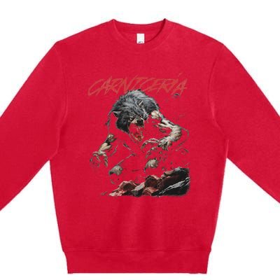 Angry Werewolf Premium Crewneck Sweatshirt