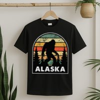 Alaska With A Bigfoot Or A Sasquatch T-Shirt