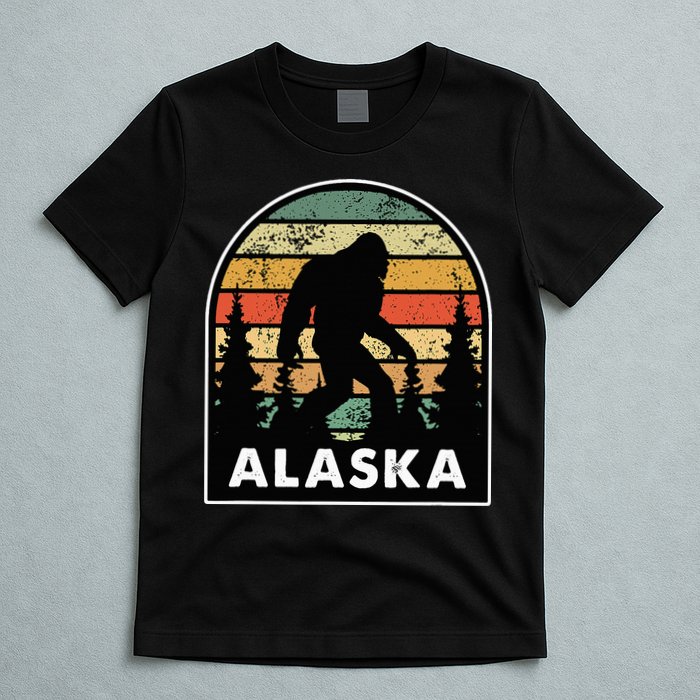 Alaska With A Bigfoot Or A Sasquatch T-Shirt