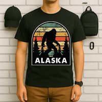 Alaska With A Bigfoot Or A Sasquatch T-Shirt