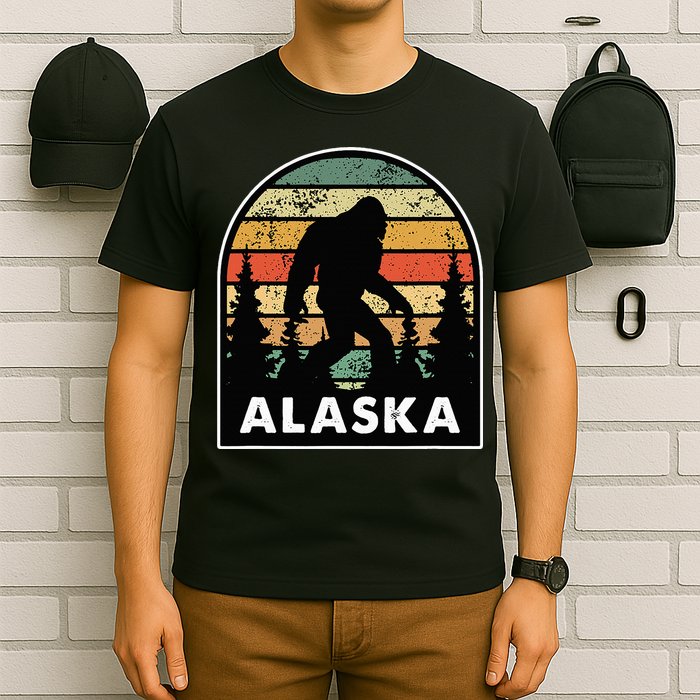 Alaska With A Bigfoot Or A Sasquatch T-Shirt