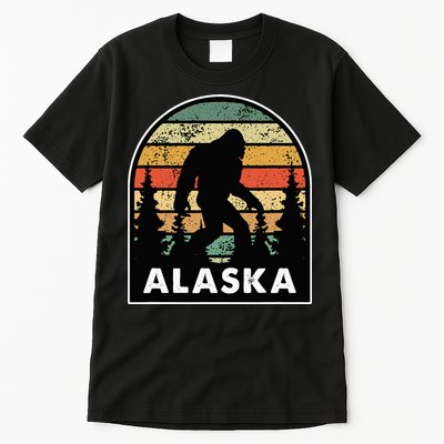 Alaska With A Bigfoot Or A Sasquatch Tall T-Shirt