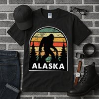 Alaska With A Bigfoot Or A Sasquatch Tall T-Shirt