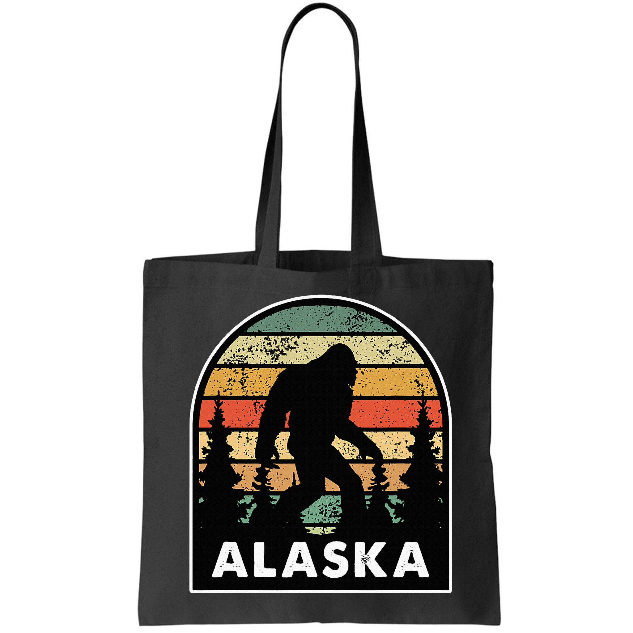 Alaska With A Bigfoot Or A Sasquatch Bag