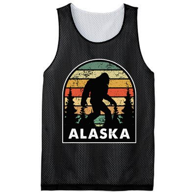 Alaska With A Bigfoot Or A Sasquatch Mesh Reversible Basketball Jersey Tank