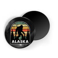 Alaska With A Bigfoot Or A Sasquatch Magnet